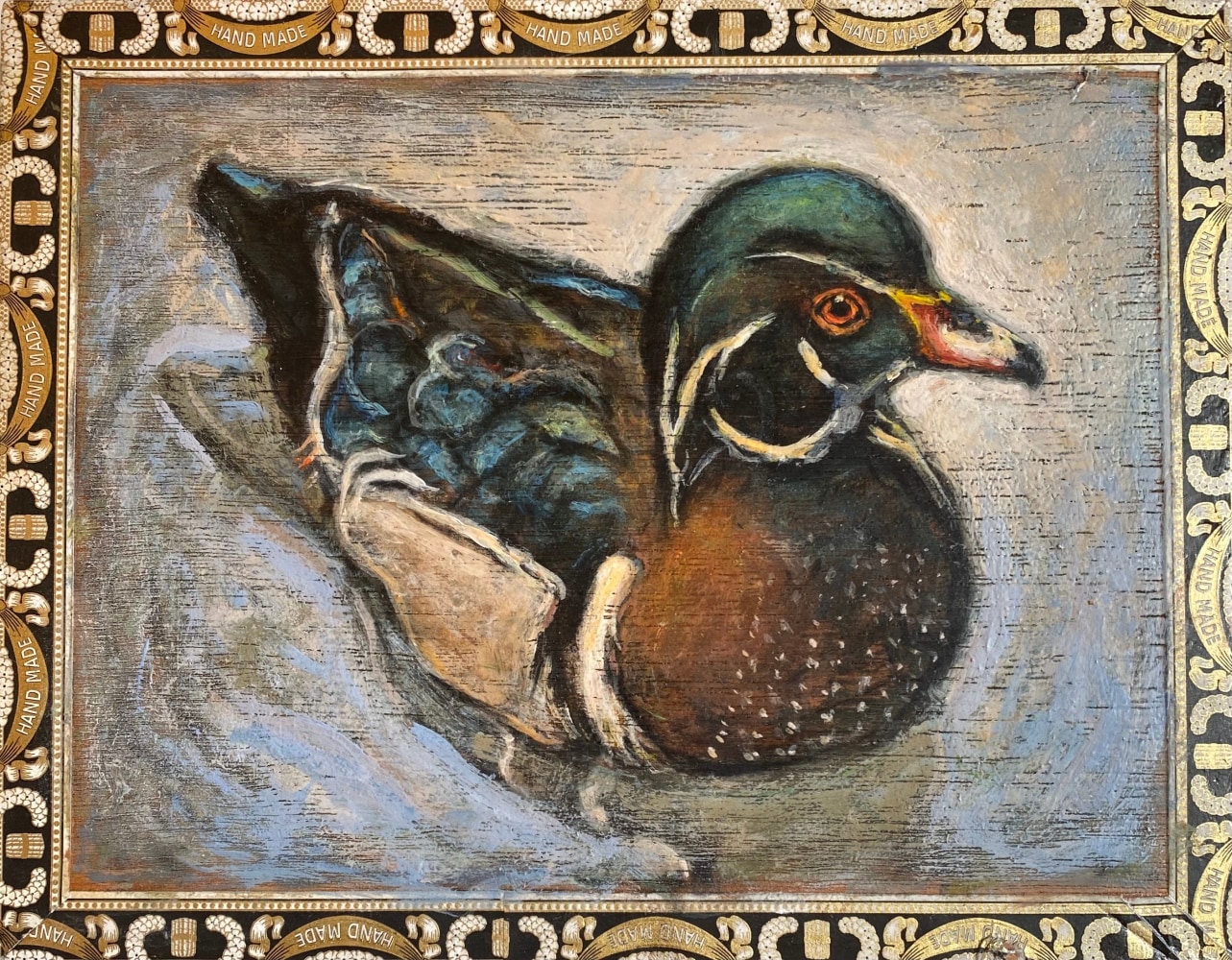 Ed Musante Wood Duck / Hand Made, 2016 mixed media on cigar box 7 7/16 x 9 3/8 x 2 1/8 in.