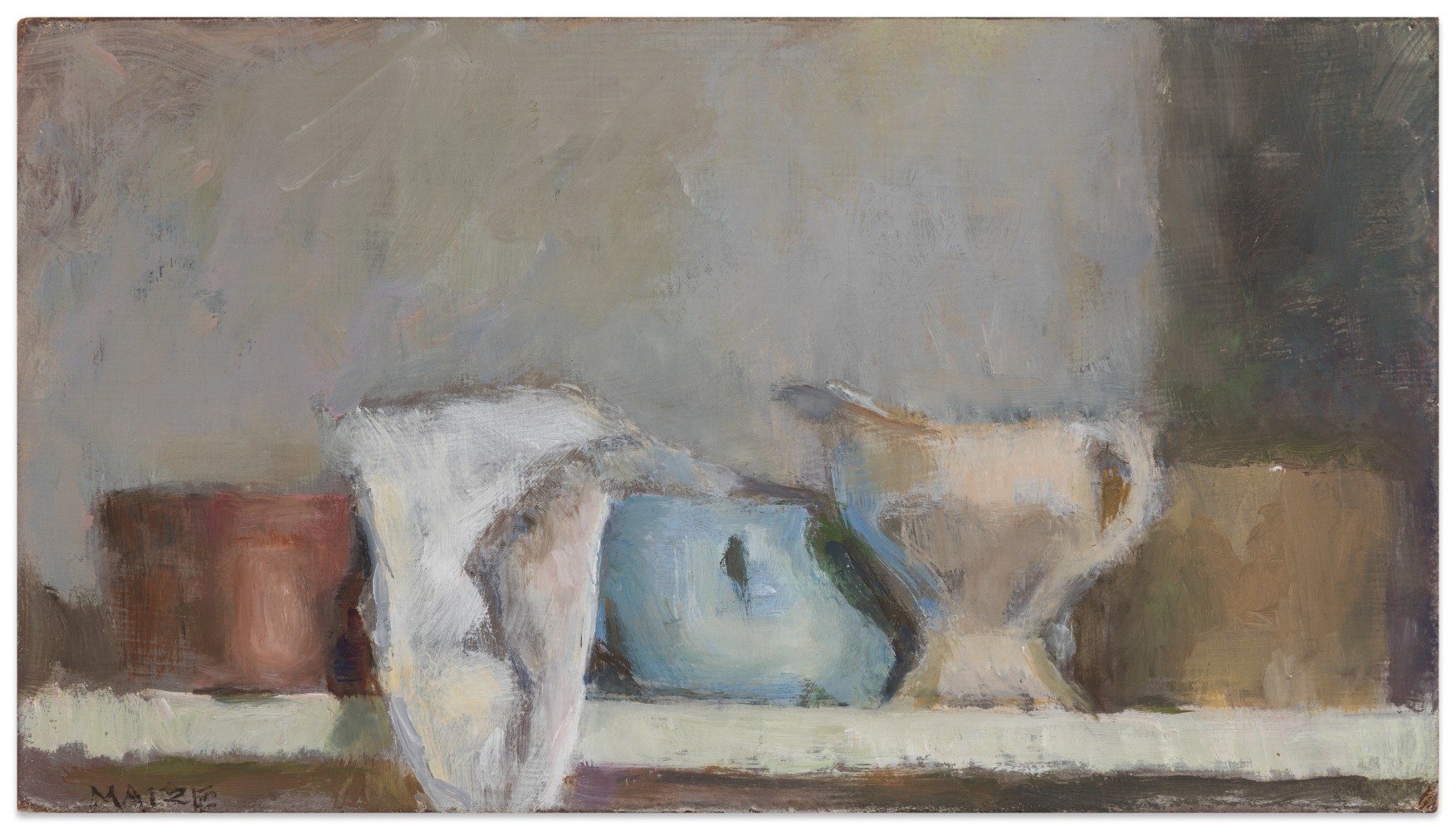 Catherine Maize Untitled, 2022 oil on panel 4 1/2 x 8 in.