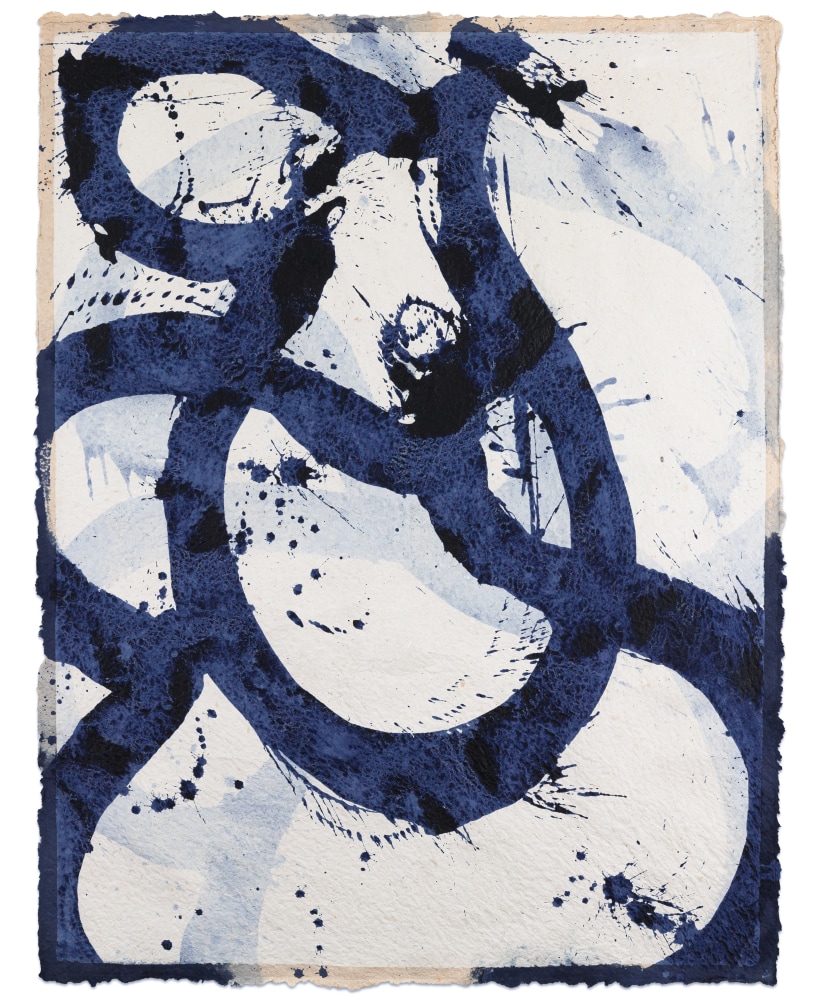 Marc Katano Wind Up, 2017 acrylic on Nepalese paper 50 1/2 x 38 3/4 in. (sheet)