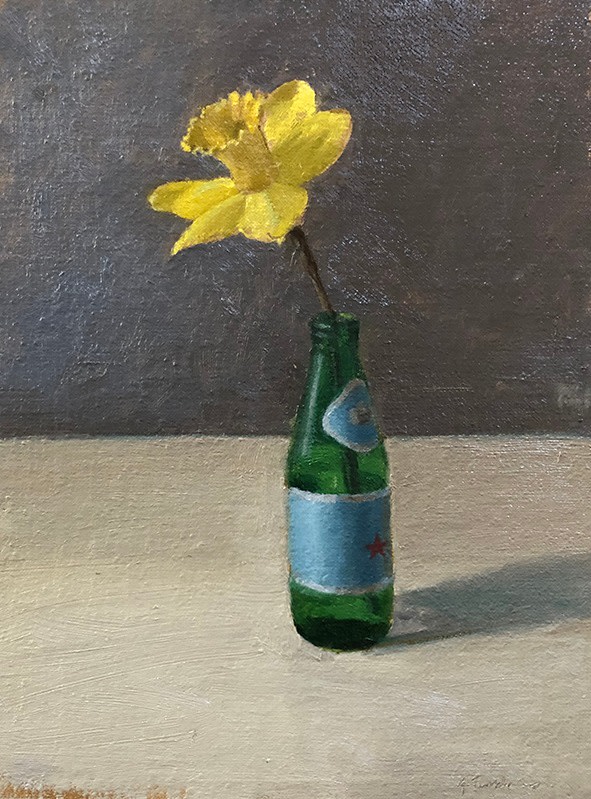 April Glory Funcke Daffodil / Perrier, 2021 oil on panel 8 x 6 in.