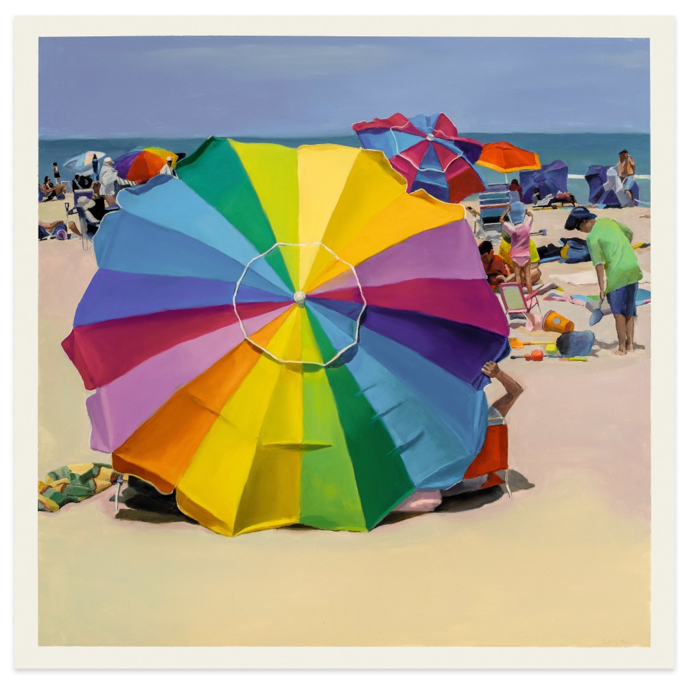 Stephen Coyle Sun Filled Days, 2023 alkyd on panel 36 x 36 in.