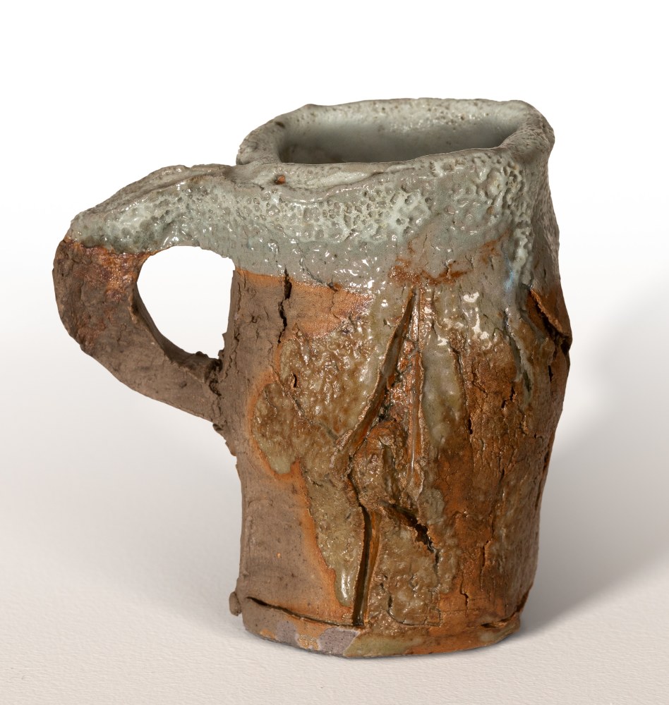 Peter Voulkos Untitled (Cup), 1961 glazed stoneware 4 1/4 x 4 1/4 x 3 in.