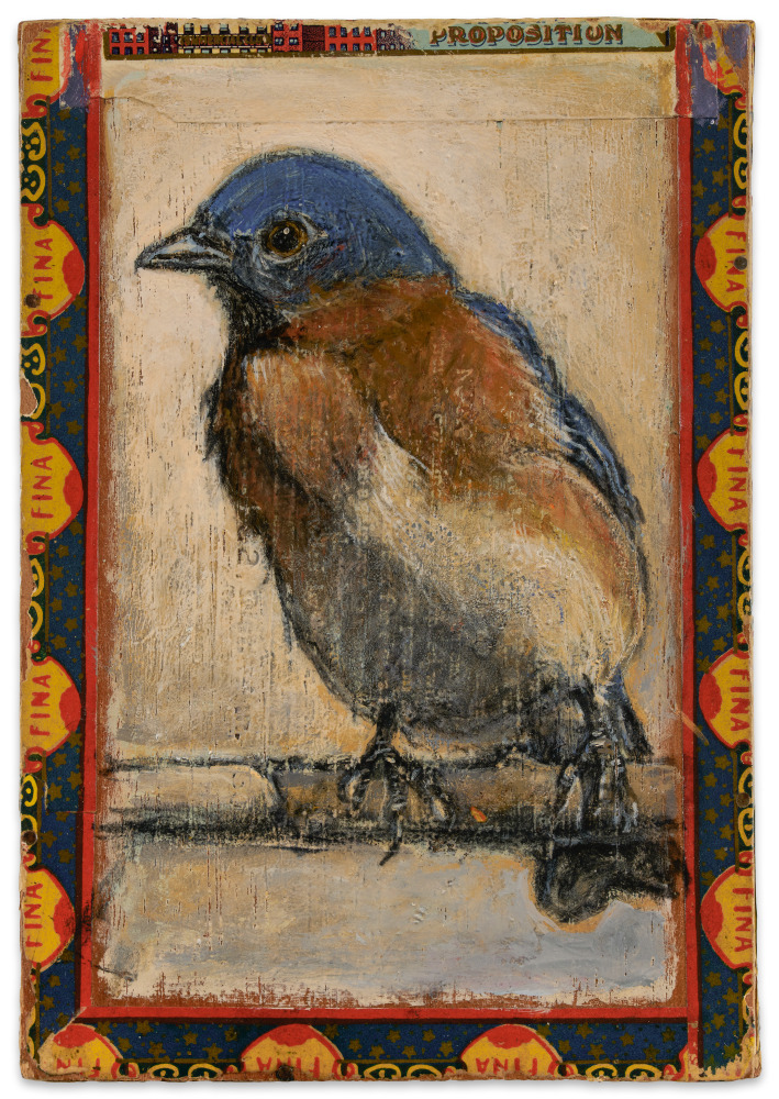 Ed Musante Bluebird / Commercial Club, 2012 mixed media on cigar box 8 x 5 1/2 x 2 7/16 in.