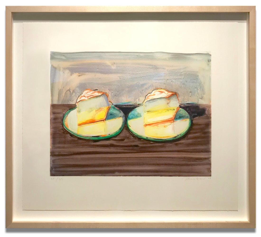 Wayne Thiebaud Two Meringues, 2004 lithograph, ed. 33/35 13 1/2 x 18 7/8 in. (image); 20 3/8 x 23 7/8 in. (sheet)