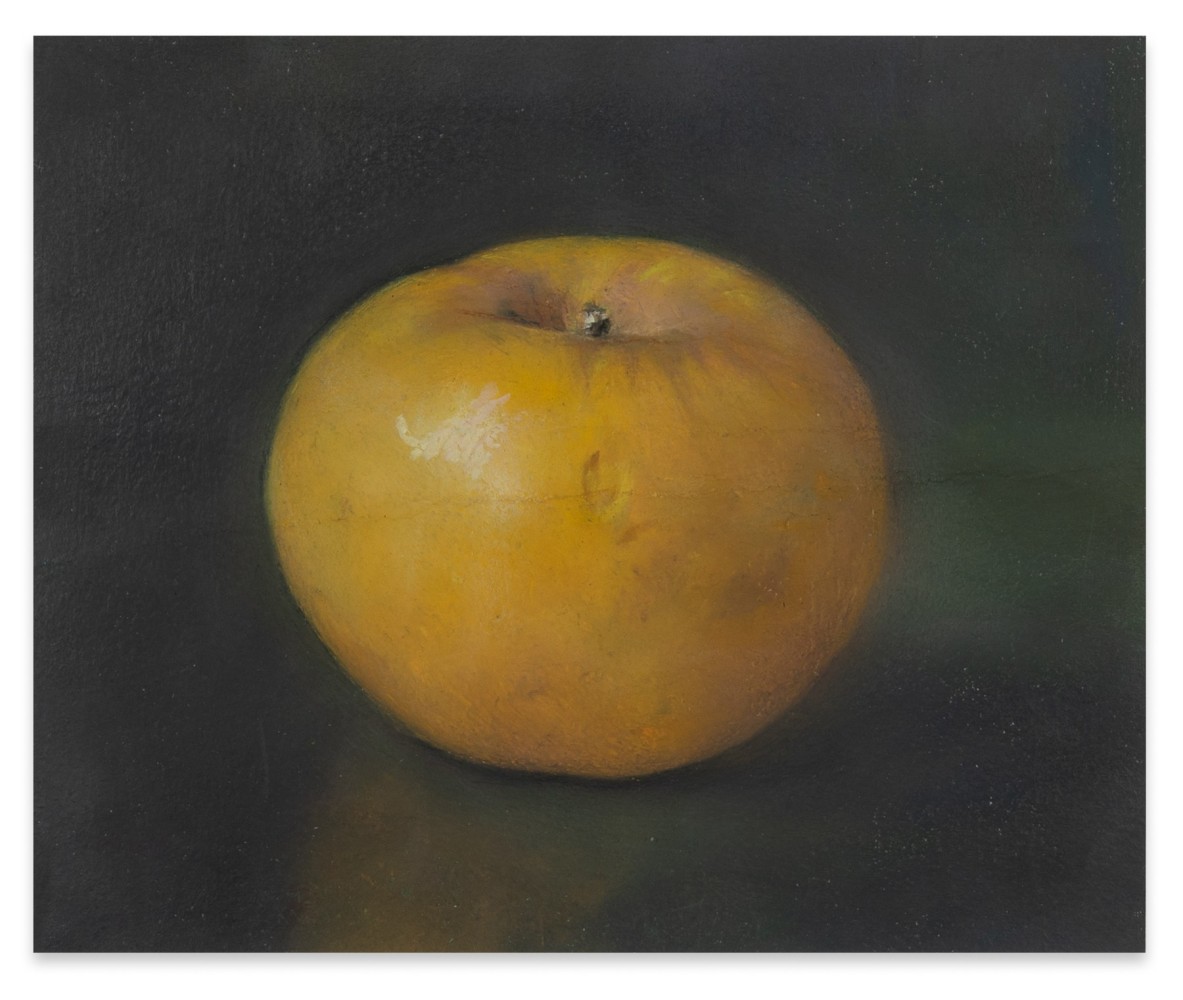 Nan Breidenstein Untitled (Gravenstein), c. 2020 oil pastel on paper 6 3/4 x 7 1/2 in. (image); 12 5/8 x 12 5/8 in. (frame)