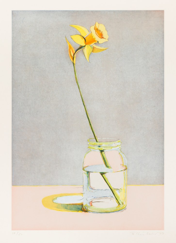 Wayne Thiebaud Daffodil, 1979 soft ground etching and aquatint, ed. 34/50 23 1/8 x 16 1/8 in. [image]; 29 3/4 x 22 3/4 in. [sheet]