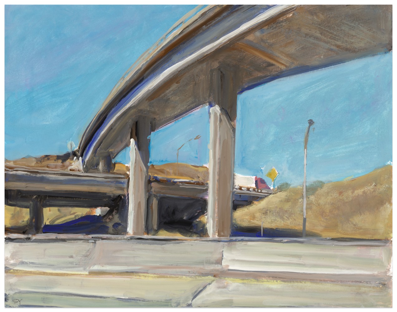 Suong Yangchareon Turning Toward East, 2024 watercolor and gouache on paper 11 x 14 in.