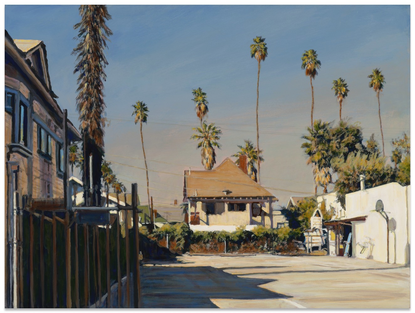 Suong Yangchareon Mid-City Houses, 2024 acrylic on canvas 18 x 24 in.