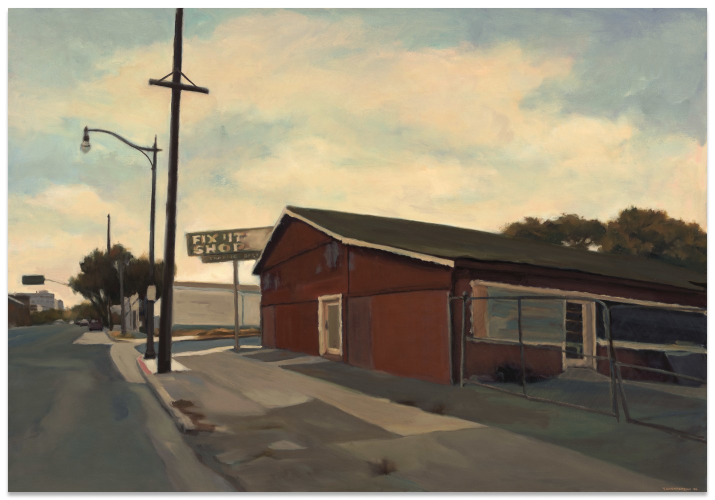 Suong Yangchareon Trading Post, 1994 oil on canvas 32 x 46 in.