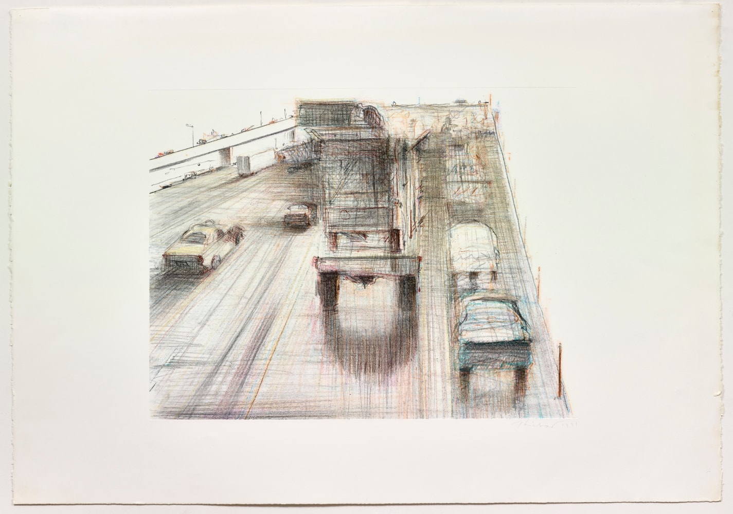 Wayne Thiebaud
Untitled (Cars and Trucks), 1991
watercolor pencil monotype
20 x 25 3/4 in. [image]; 30 x 42 3/4 in. [sheet]

&amp;nbsp;