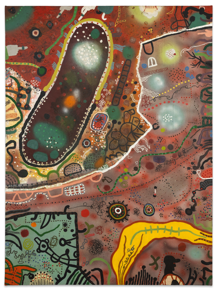 Roy De Forest Untitled, c. 1965 acrylic  on canvas 62 x 46 in.