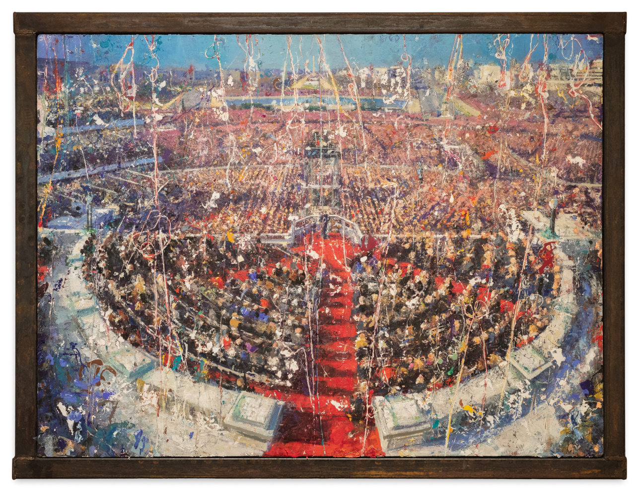 Tom Birkner Inauguration, 2022-23 oil on canvas 30 x 40 in.