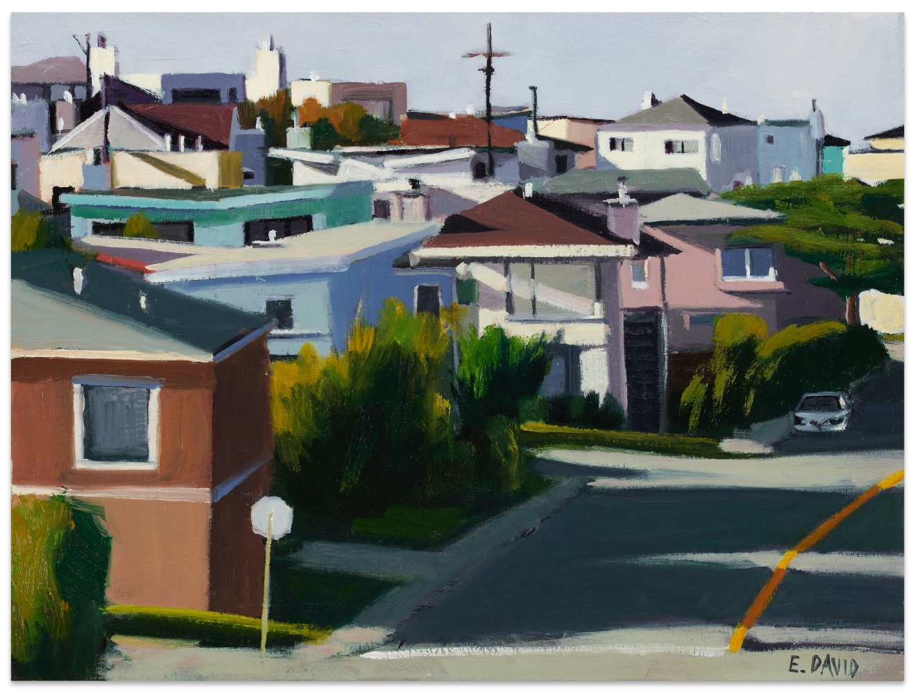Eileen David Mid-Century Modern, 2021 oil on board ​​​​​​​9 x 11 7/8 in.