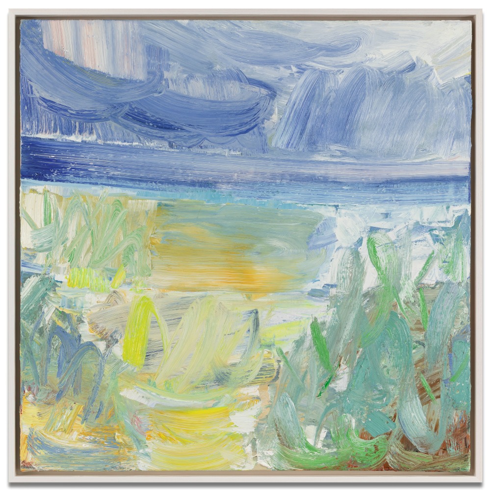 John Santoro Mud Time and the Lemon Sprite, 2025 oil on canvas 36 x 36 in.