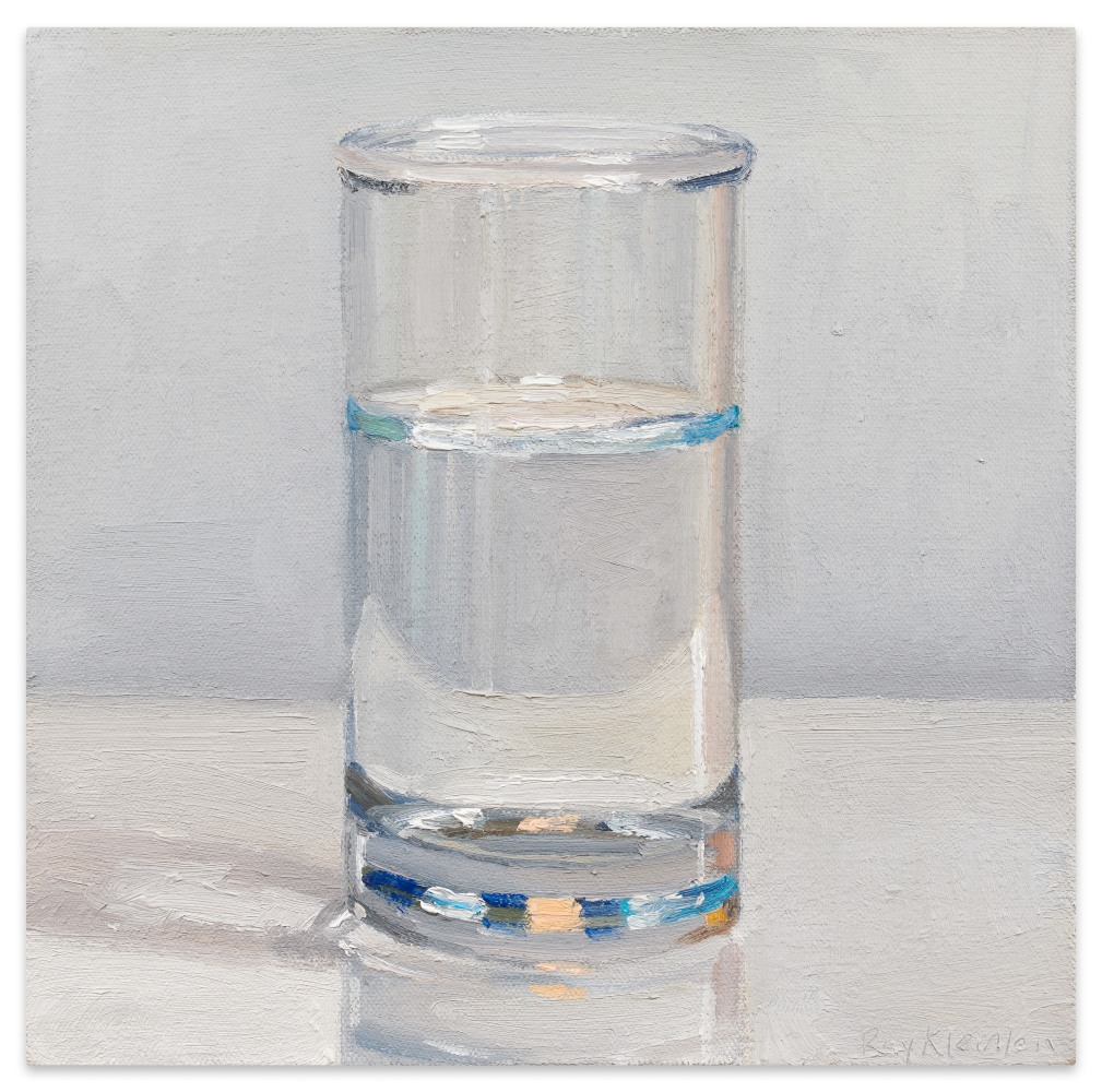 Ray Kleinlein Glass of Water, 2019 oil on canvas 10 1/4 x 10 1/4 in.