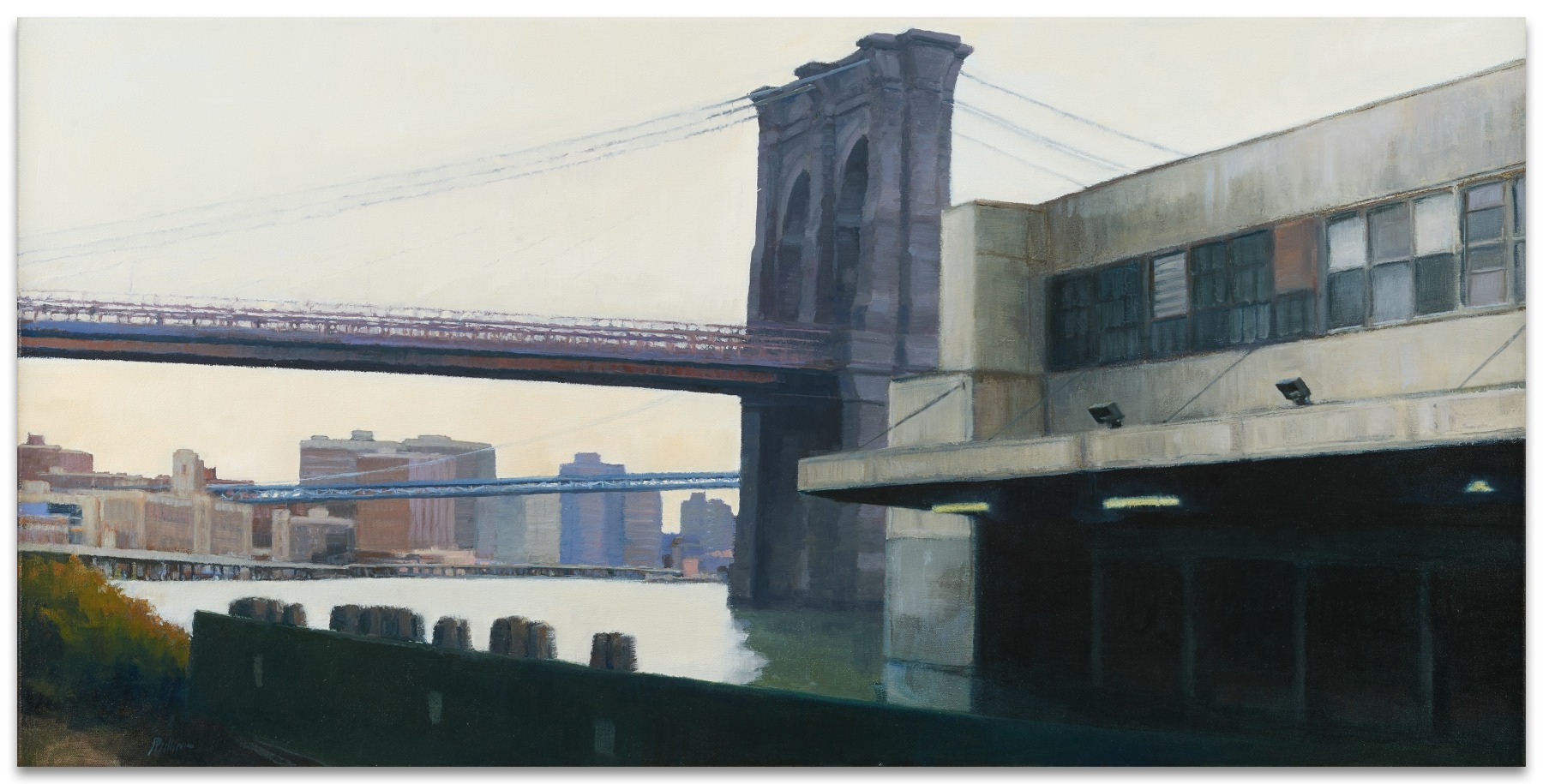 Jeff Bellerose Grey II, 2016 oil on canvas 15 x 30 in.