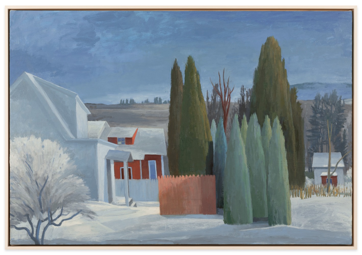 Celia Reisman Hartford Village, 2023 oil on canvas 30 x 44 in.