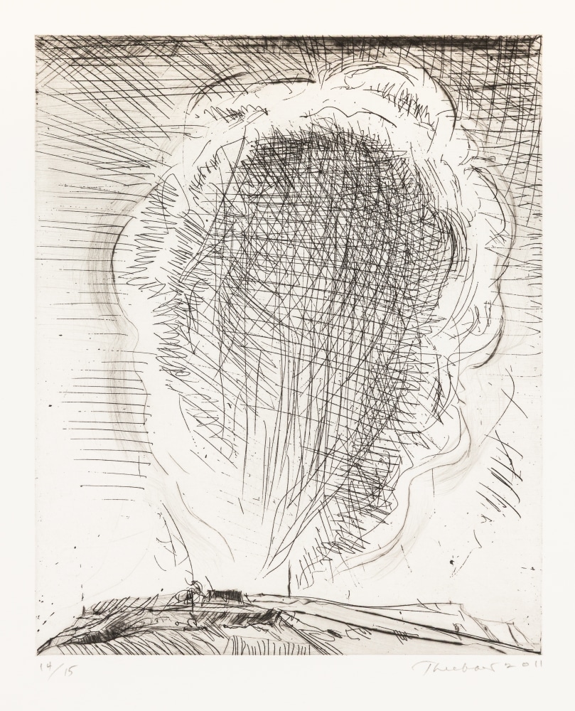 Wayne Thiebaud Land Cloud, 2011 hard ground etching with drypoint, ed. 14/15 8 x 6 1/2 in. (image); 12 3/4 x 10 1/2 in. (sheet)