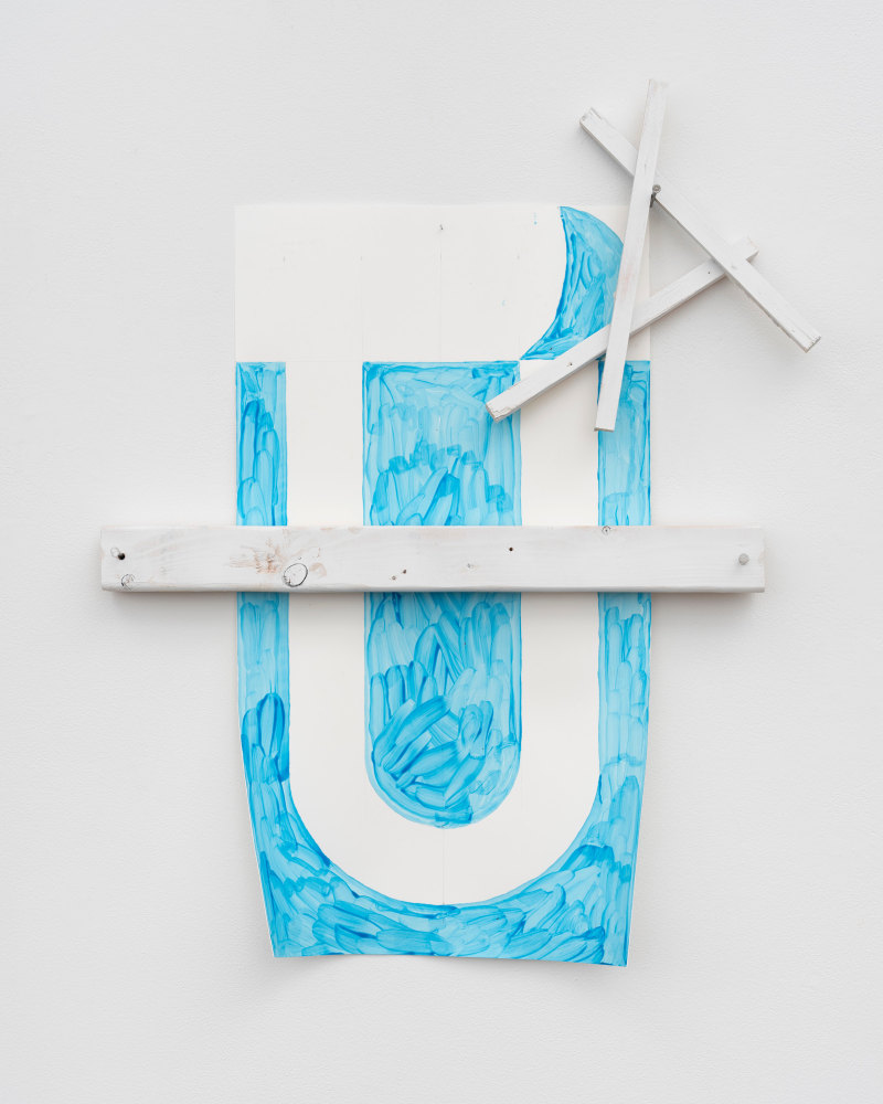 Richard Tuttle
Prong, 3,2024
wood, paper, nails and paint
33&amp;quot; &amp;times; 27&amp;quot; &amp;times; 3&amp;quot; (83.8 cm &amp;times; 68.6 cm &amp;times; 7.6 cm)
&amp;nbsp;