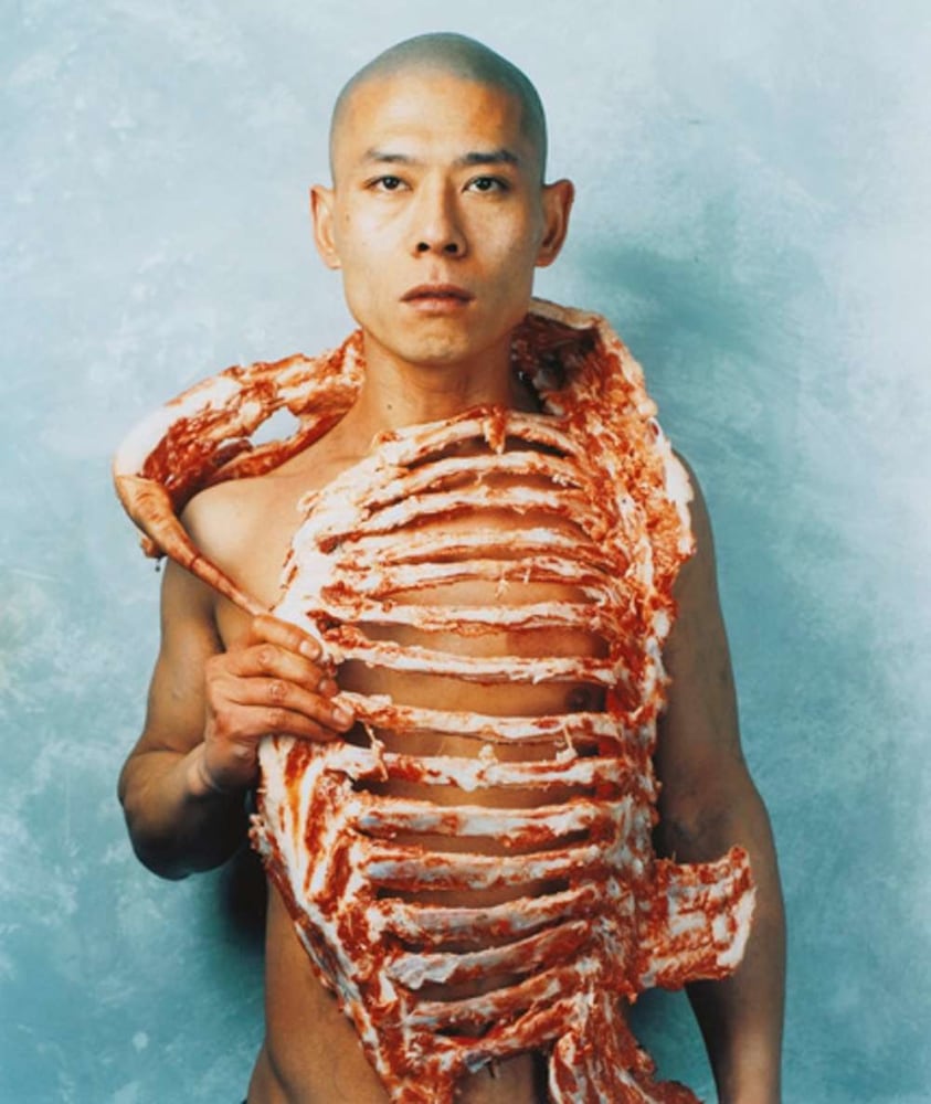 Zhang Huan, 1/2 Meat, 1998. Chromogenic color print. 37 × 31 in.