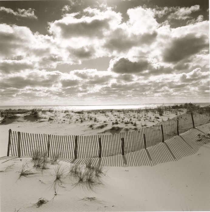 michael kahn nantucket dune landscape with fence