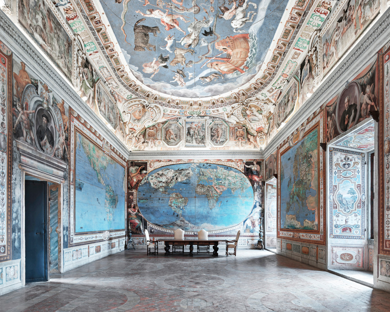 David Burdeny Map Room, Caprarola, Italy