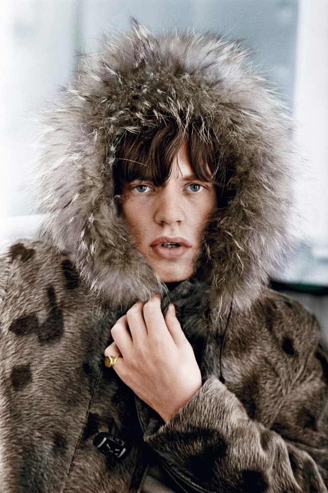 Terry O'Neill, Mick Jagger in a Fur Parka (Colorized), 1964