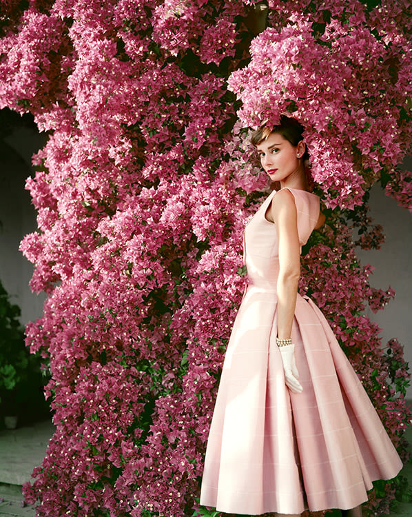 Norman Parkinson  Audrey Hepburn in Givenchy dress at 'Villa Rolli&quot;