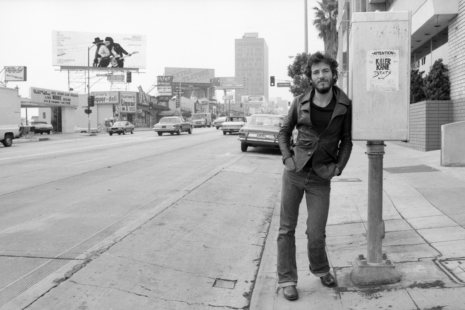 Terry O'Neill, Bruce Springsteen on the Sunset Strip, Los Angeles, 1975