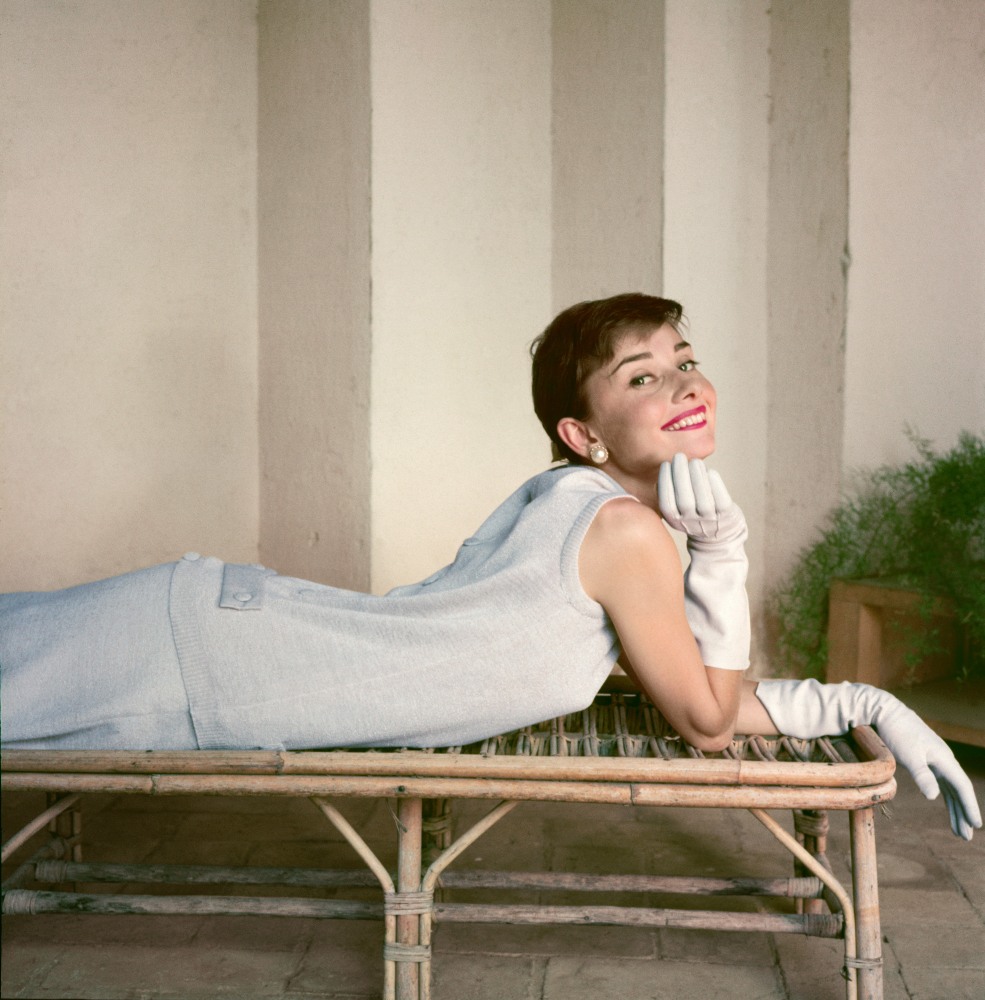 Norman Parkinson  Audrey Hepburn at 'La Vigna', 1955