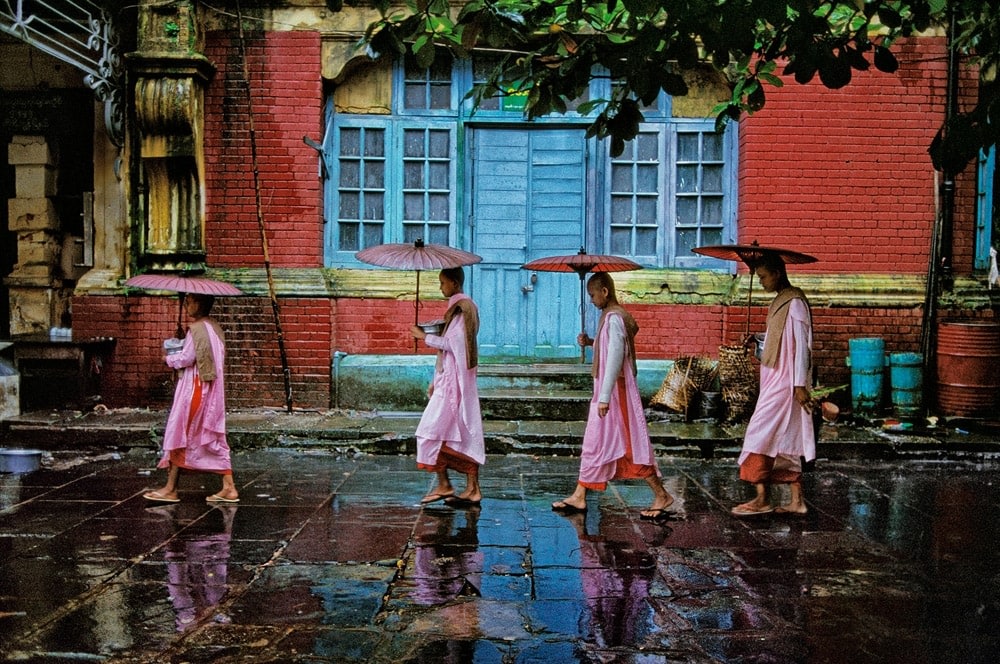 Steve McCurry  Procession of Nuns, Rangoon