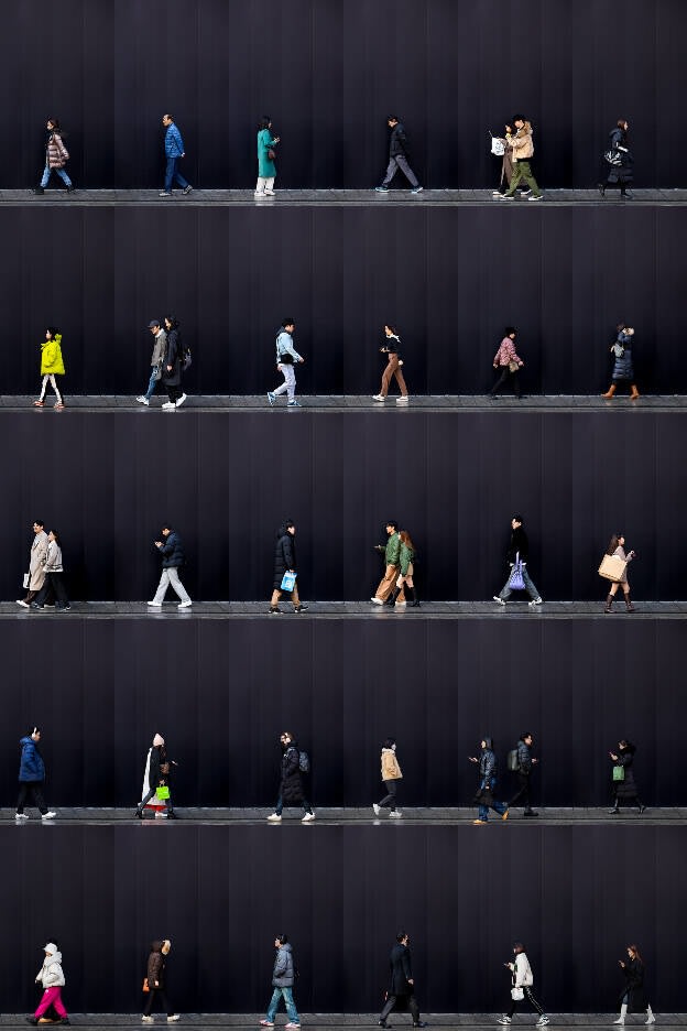 Xan Padron, Time Lapse, Downtown Seattle, 2019