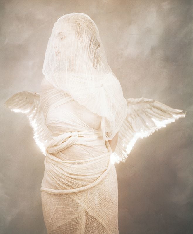Joyce Tenneson, Angel with Lit Wings