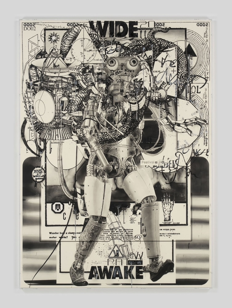 Hiroki Tsukuda

Wide Awake

2024

Charcoal, acrylic ink and pencil on paper over wood panel with silkscreen printed acrylic frame

69.3 x 49.6 inches

176 x 126 x 4.3 cm

(HT 24/005)