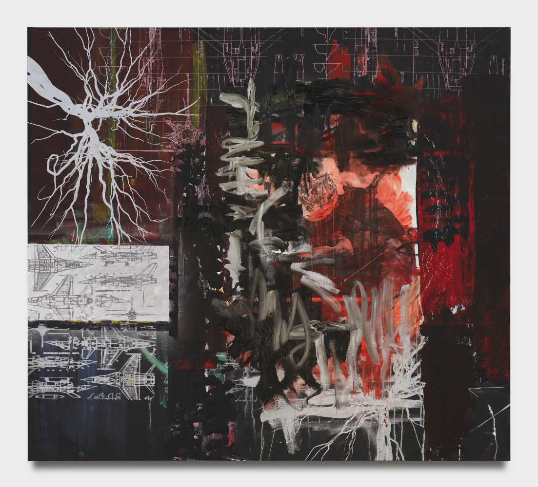 Leyla Yenirce

Fireball

2024

Oil, acrylic spray, and screen print on canvas

70 7/8 x 78 3/4 inches

180 x 200 cm

(LY 24/014)