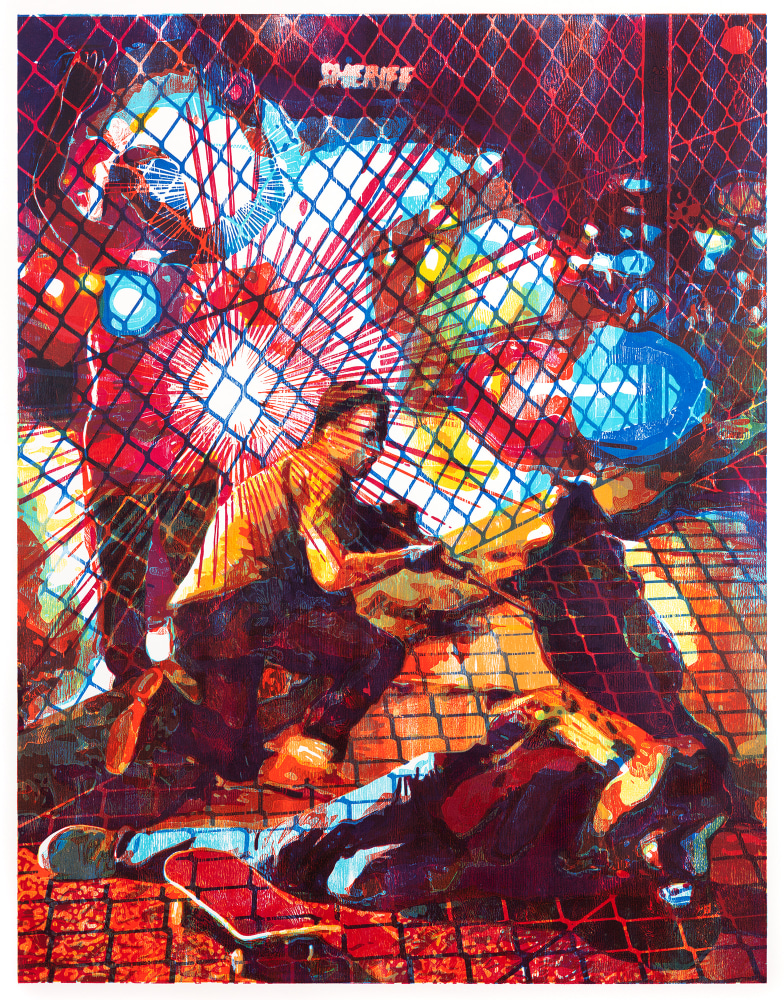 Zorawar Sidhu and Rob Swainston

August 25

2020-21

Multi-color woodblock print on paper

57.5 x 45.25 inches

146.1 x 114.9 cm

Edition of 5

$6,500