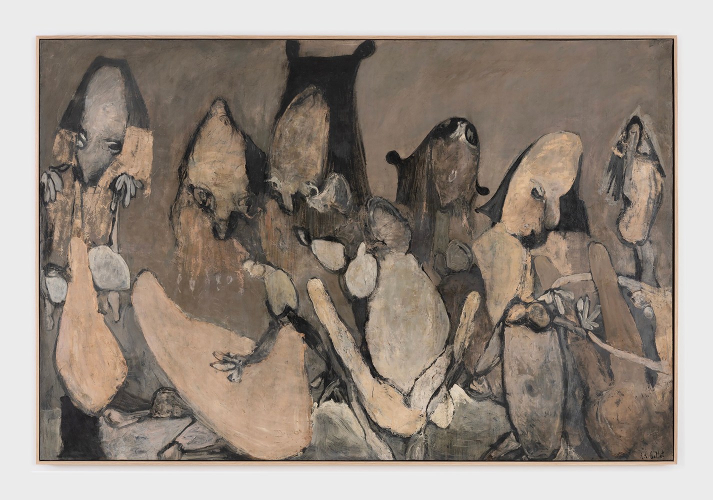 Roger-Edgar Gillet

Les Demoiselles

1971

Oil on cardboard mounted on canvas

52.4 x 73.8 inches

133 x 187.5 cm

(REG 24/046)