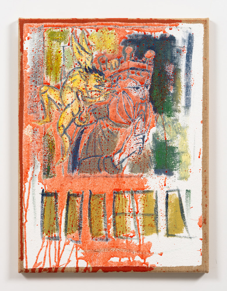 Charline von Heyl

Paradoxical Lamb #21

2022

Oil and acrylic on burlap

24 x 18 inches

61 x 45.7 cm

(CvH 23/060)