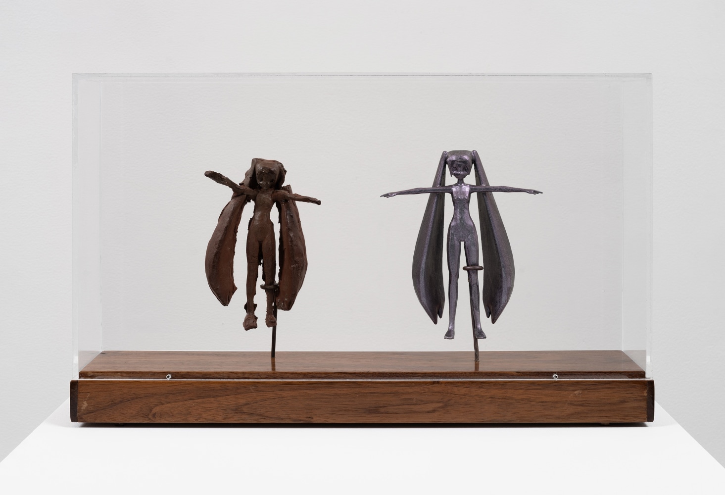 Harris Rosenblum

Earth and New Earth Miku

2021

PLA, Walnut, MDF, Cosmetic Mica, Steel, PVA glue, Cyanoacrylate glue, Raw clay harvested from Wendy&amp;rsquo;s Parking lot during rebuild, acrylic, 4-40 stainless steel set screws, polyurethane varnish

12 x 19 x 4 inches

30.5 x 48.3 x 10.2 cm

(FP 24/006)