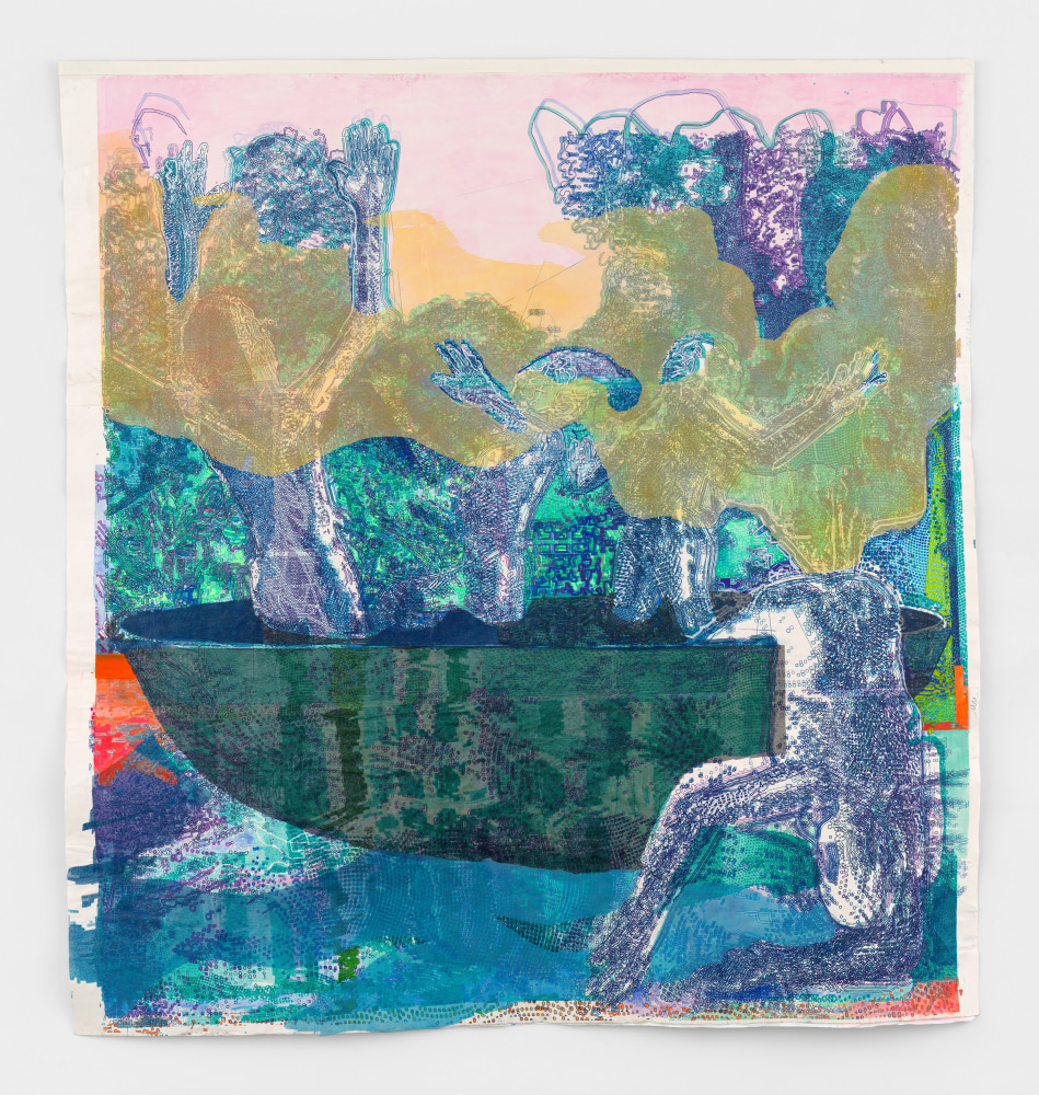 Austin Martin White

SufferBowl, 2024

Signed and dated verso

Egg tempera, acrylic, screen mesh, ink on paper

130 x 123 1/2 in
330.2 x 313.7 cm

(AMW 25/029)