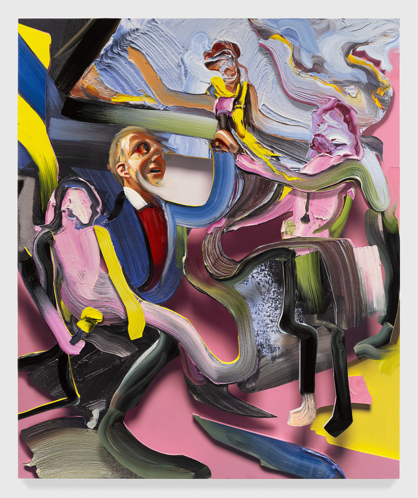 Pieter Schoolwerth

FlashBack: Noone Believes Anything, and They Believe Everything (Supporting Actor #6)

2024

Oil, acrylic, and inkjet on canvas

96 x 78.75 inches

243.8 x 200 cm

(PS 24/006)