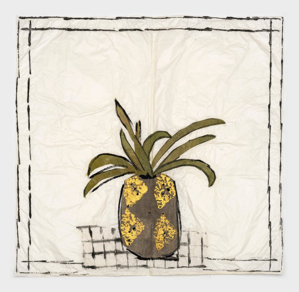 Isabella Ducrot

Brown Pot

2023

Pigments, collage, and gold on Japan paper

37 3/4 x 39 inches

96 x 99 cm

(ID 23/001)