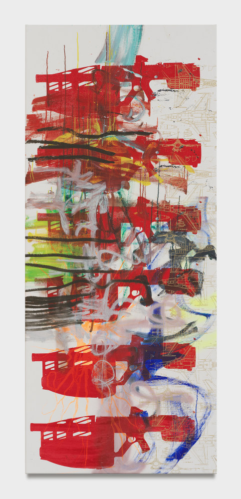 Leyla Yenirce

Stock

2024

Oil, acrylic spray, and screen print on canvas

78 3/4 x 33 1/2 inches

200 x 85 cm

(LY 24/016)