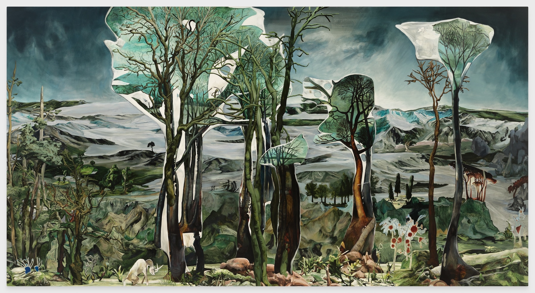 Emma Webster

The Material World

2025

Oil on canvas

102 x 190 inches

259.1 x 482.6 cm

(EW 25/001)