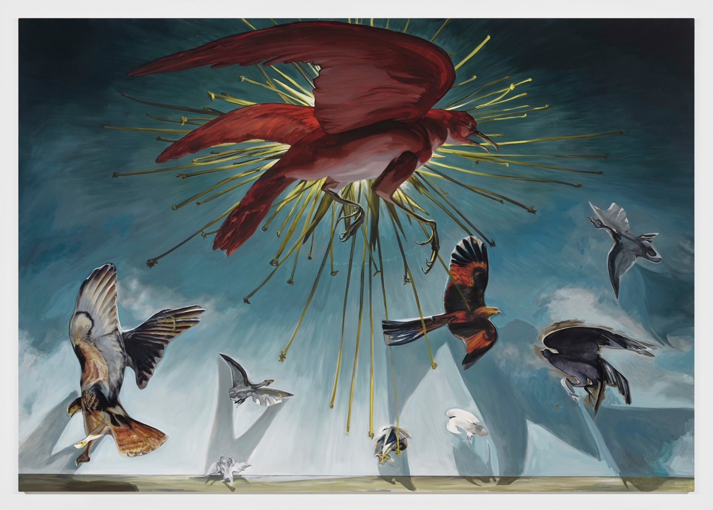 Emma Webster

Hark! The Immaterial!

2024

Oil on linen

84 x 120 in

213.4 x 304.8 x 5.1 cm

(EW 25/003)