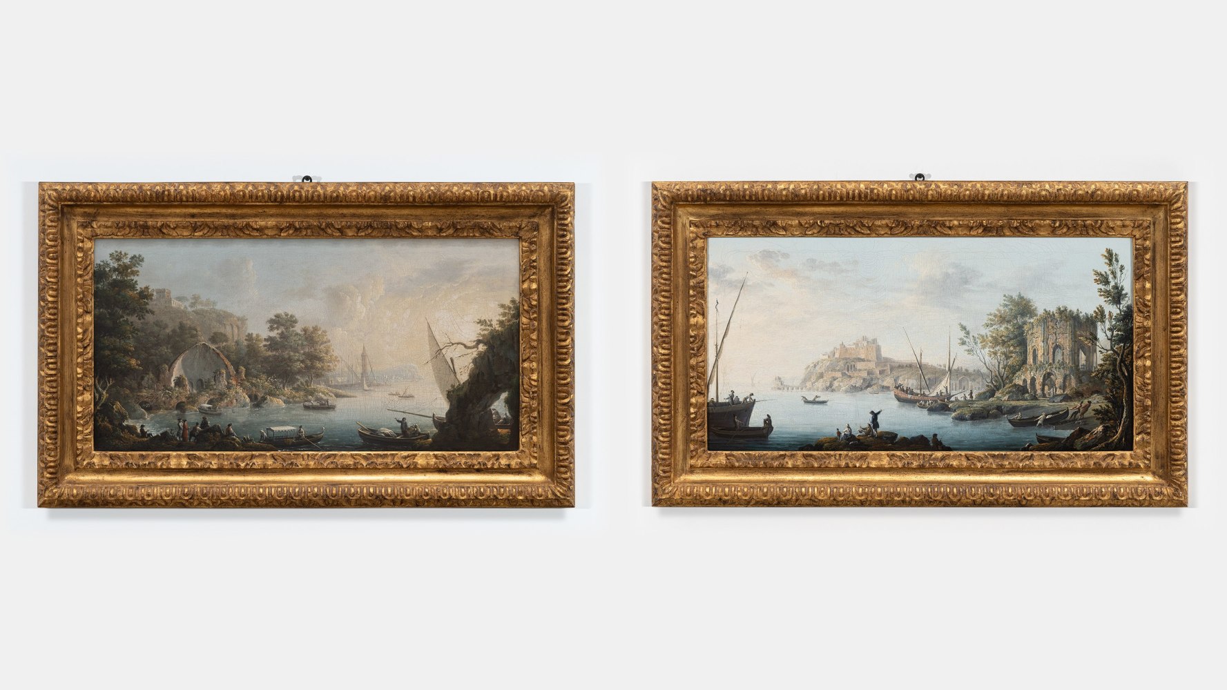 Carlo Bonavia (d. 1788, Naples), Pietro Fabris (Naples, 1740&amp;ndash;1792)

View of Baia with the Temple of Diana

View of Baia with Aragonese Castle and Temple of Venus

Oil on canvas

A pair, each:&amp;nbsp;

15.75 x 30.1 inches

40 x 76.5 cm

(FP 23/037)