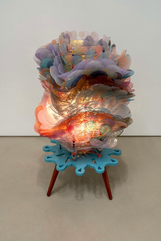 Jorge Pardo

Untitled, 2025

PETG 3mm, birch, dzalam, aluminum, stainless steel

40 1/2 x 25 x 25 in
102.9 x 63.5 x 63.5 cm

(JP 25/035)