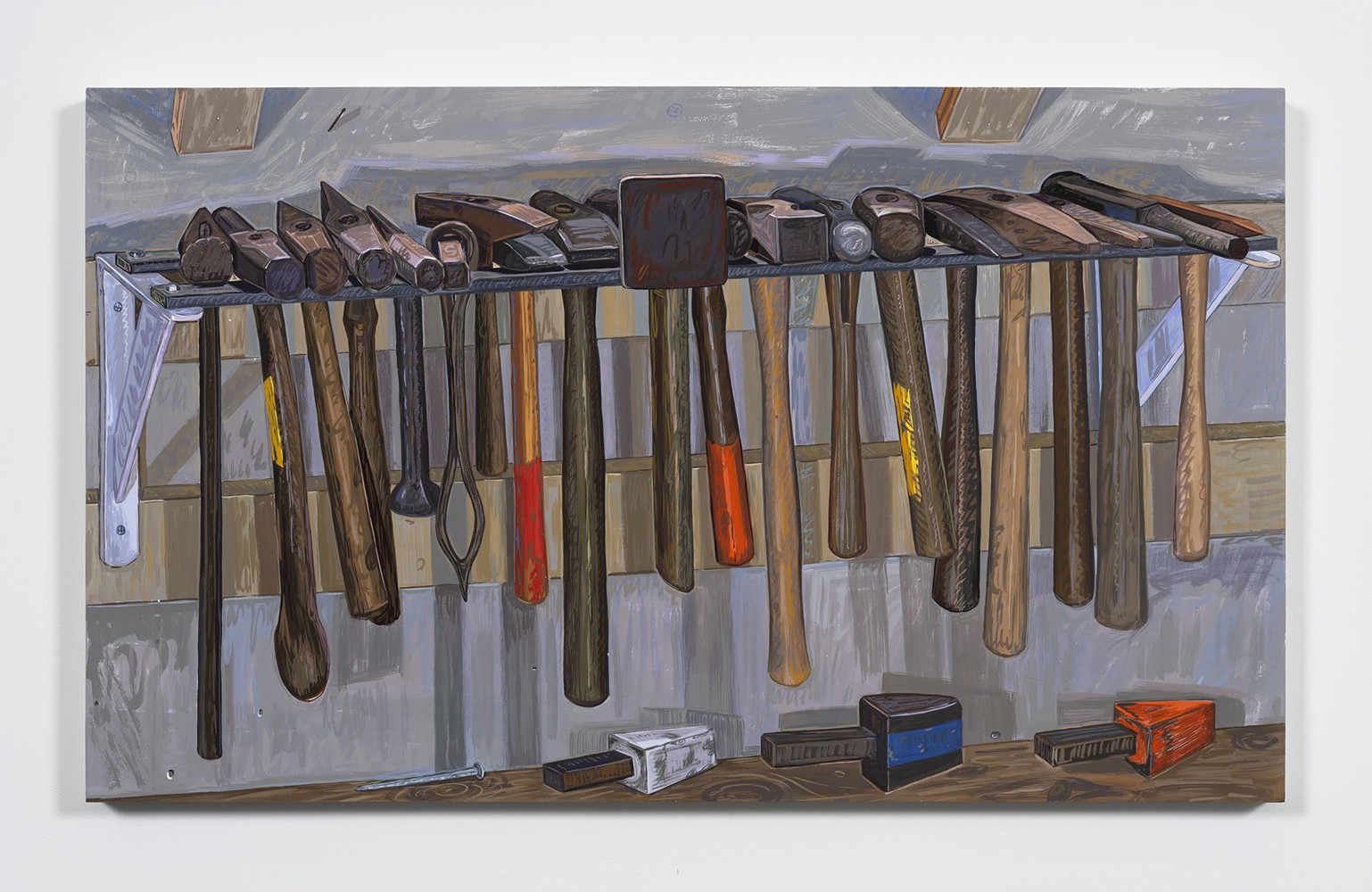 Josephine Halvorson

Hammers

2023

Acrylic gouache on panel

22 x 37 inches

55.9 x 94 cm

(JoH 23/001)