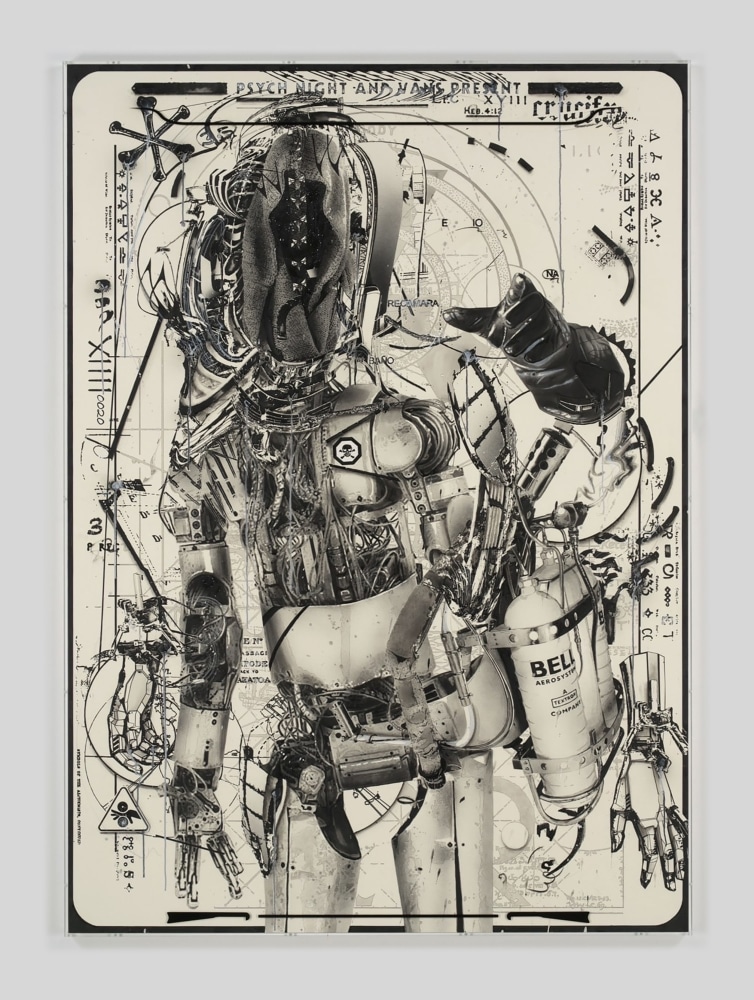 Hiroki Tsukuda

Pyscho Knight

2024

Charcoal, acrylic ink and pencil on paper over wood panel with silkscreen printed acrylic frame

69.3 x 49.6 inches

176 x 126 x 4.3 cm

(HT 24/007)