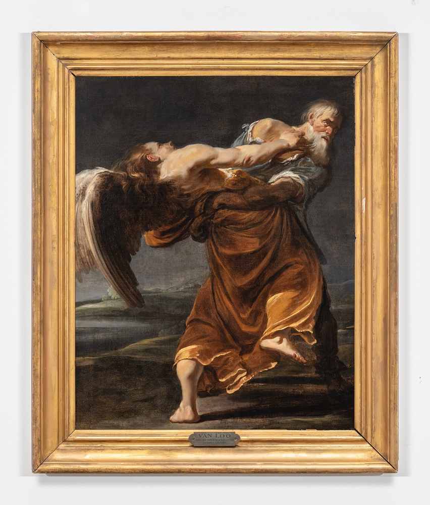 Johann Liss (Oldenburg, 1597 &amp;ndash; Verona, 1631)

Jacob wrestling with an Angel

Oil on canvas

31.75 x 25.5 inches

80.6 x 64.7 cm

(FP 23/043)